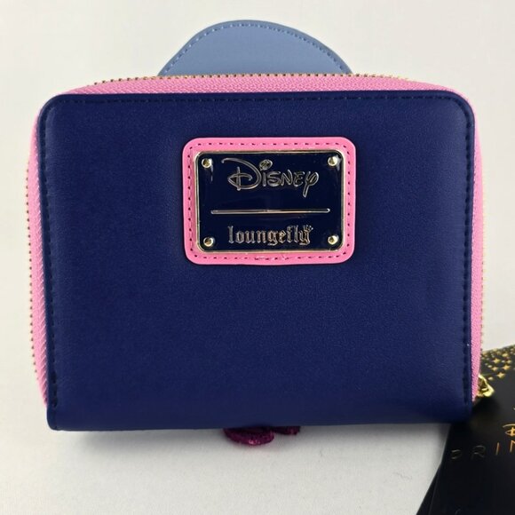 NWT Loungefly x Disney Fairy Godmother Zip Around Wallet Blue Pink Faux Leather - Picture 6 of 13